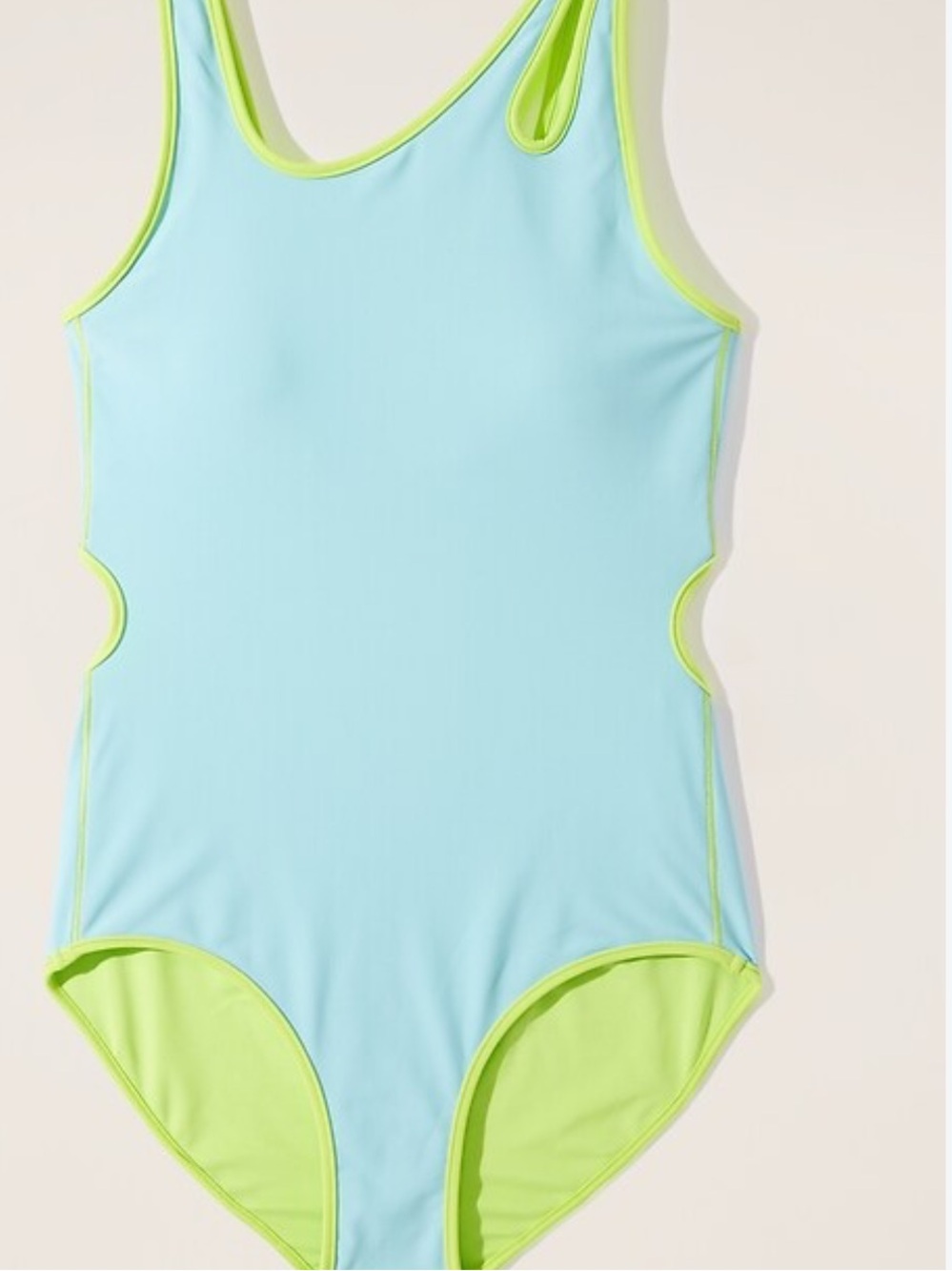Athleta Girl cutout one pice swimsuit size large (12) .